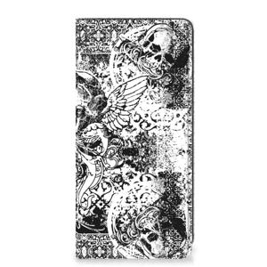 Mobiel BookCase Samsung Galaxy A21s Skulls Angel