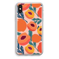 Perzik: iPhone XS Transparant Hoesje Perzik: iPhone XS Transparant Hoesje