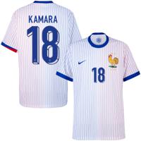 Frankrijk Dri Fit ADV Match Shirt Uit 2024-2025 + Kamara 18