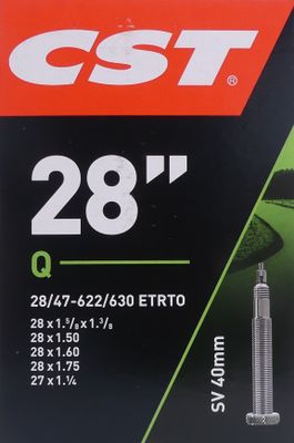 Cst binnenband 28x1 5/8x1 3/8 etrto 28/47-622-630, ventiel presta/frans 40mm