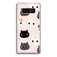 Katten: Samsung Galaxy Note 8 Transparant Hoesje