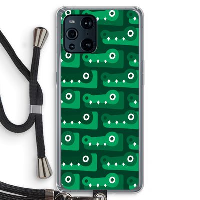 Crocs: Oppo Find X3 Pro Transparant Hoesje met koord