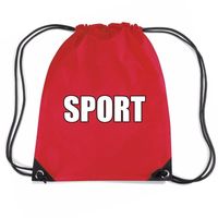 Rood sport rugtasje/ gymtasje kinderen