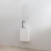 Toiletmeubelset Best-Design Mali Mat Wit Onderkast + Mat Wit Meubelblad