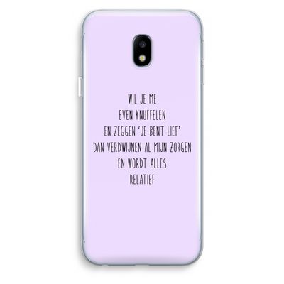 Relatief: Samsung Galaxy J3 (2017) Transparant Hoesje