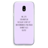 Relatief: Samsung Galaxy J3 (2017) Transparant Hoesje