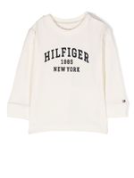 Tommy Hilfiger Junior t-shirt à logo imprimé - Tons neutres