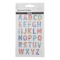 Creativ Company Diamant stickers alfabet, 1 vel