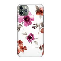 Geschilderde bloemen: Volledig geprint iPhone 11 Pro Max Hoesje
