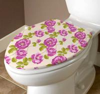 Bloemen wc bril sticker