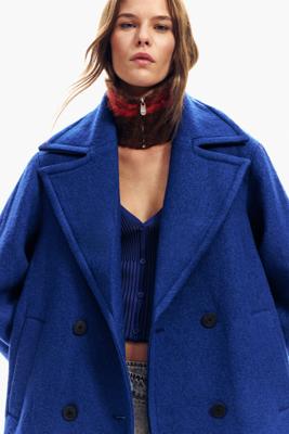 Korte boucléjas - BLUE - XL