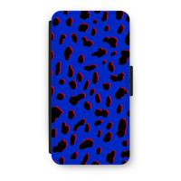 Blue Leopard: iPhone 7 Plus Flip Hoesje - thumbnail