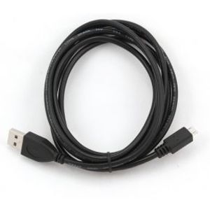 Gembird CCP-MUSB2-AMBM-1M USB-kabel USB 2.0 Micro-USB B USB A Zwart