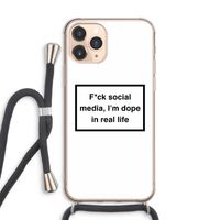I'm dope: iPhone 11 Pro Max Transparant Hoesje met koord