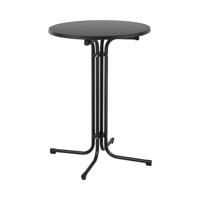 Bartafel - Ø 80 cm - vouwbaar - zwart - Royal Catering