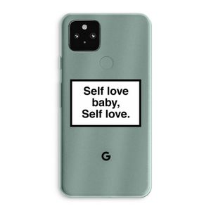 Self love: Google Pixel 5a 5G Transparant Hoesje
