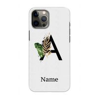 Charcoal Flora: Volledig geprint iPhone 12 Hoesje