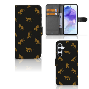 Telefoonhoesje met Pasjes voor Samsung Galaxy A55 Leopards