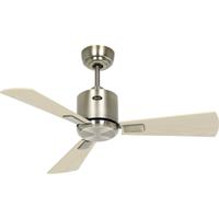 CasaFan ECO NEO III 92 MA-AH/BU WiFi Flügel Ahorn/Buche Plafondventilator 12 W (Ø x h) 92 cm x 360 mm Antiek-messing Met afstandsbediening, Timer, Met