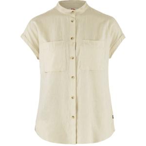 Fjallraven Övik Hemp SS Shirt Dames Chalk White S