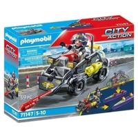 PLAYMOBIL - Transformeerbare bandietenquad - Politieagenten - Stadsactie - Elite-eenheid