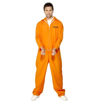 Gevangenen kostuum - oranje - volwassenen - boevenpak - verkleedkleding
