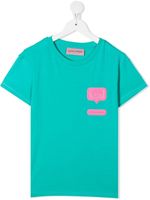 Chiara Ferragni Kids t-shirt Eyelike à patch logo - Vert
