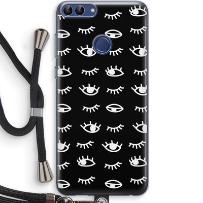 Eye pattern #3: Huawei P Smart (2018) Transparant Hoesje met koord