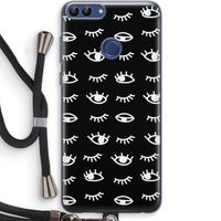 Eye pattern #3: Huawei P Smart (2018) Transparant Hoesje met koord