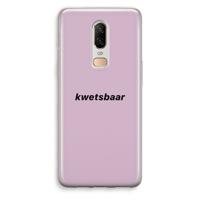 kwetsbaar: OnePlus 6 Transparant Hoesje