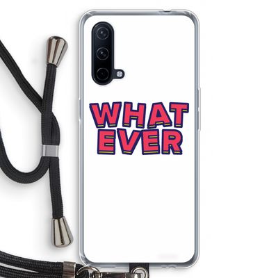 Whatever: OnePlus Nord CE 5G Transparant Hoesje met koord