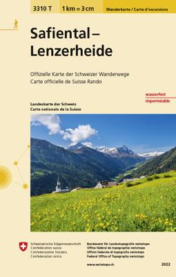 Wandelkaart - Topografische kaart 3310T Safiental - Lenzerheide | Swisstopo Wandelkaart - Topografische kaart 3310T Safiental - Lenzerheide | Swisstopo