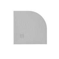 ZEZA Grade douchevloer - 90x90cm - antislip - antibacterieel - mineraalmarmer - kwartrond - mat perla (lichtgrijs) 400000000000009477
