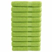 VidaXL Handdoeken solund 10 st 600 g/m² 100x200 cm appelgroen