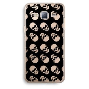 Musketon Skulls: Samsung Galaxy J3 (2016) Transparant Hoesje