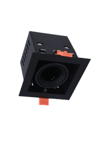 Artdelight Strakke inbouwspotTavira zwart - DL 9991R ZW