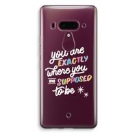 Right Place: HTC U12+ Transparant Hoesje