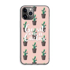 Cactus quote: iPhone 11 Pro Max Transparant Hoesje