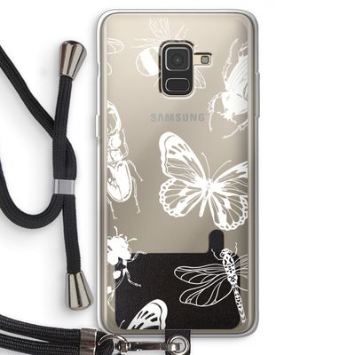 Tiny Bugs: Samsung Galaxy A8 (2018) Transparant Hoesje met koord