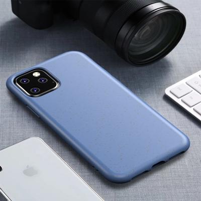 Starry Series schokbestendig stro materiaal + TPU beschermhoes voor iPhone XIR 2019 (blauw)