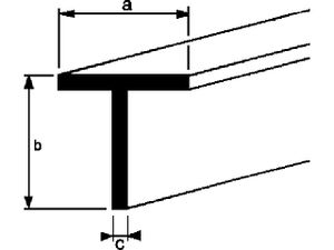 Alum. t-profiel 30x30x2