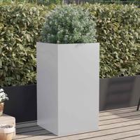 VidaXL Plantenbak 42x38x75 cm gegalvaniseerd staal zilverkleurig