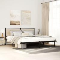 Bedframe zonder matras metaal sonoma eikenkleurig 180x200 cm