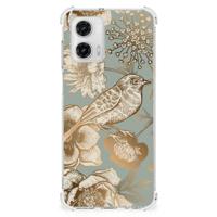 Case voor Motorola Moto G73 Vintage Bird Flowers