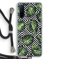 Geometrische jungle: OnePlus Nord CE 5G Transparant Hoesje met koord Geometrische jungle: OnePlus Nord CE 5G Transparant Hoesje met koord
