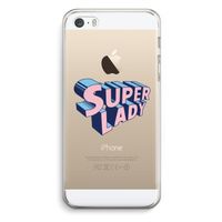 Superlady: iPhone 5 / 5S / SE Transparant Hoesje Superlady: iPhone 5 / 5S / SE Transparant Hoesje