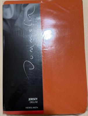 Dommelin Jersey de Luxe Hoeslaken 180/200x200/100x220 kl 52 Terracotta