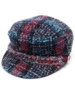 CHANEL Pre-Owned casquette Basco en tweed (2018) - Bleu