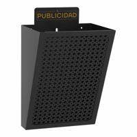 Brievenbus Arregui Zwart Staal 22 x 19 x 35,5 cm
