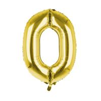 Cijfer Ballon '0' Goud (100CM) Cijfer Ballon '0' Goud (100CM)